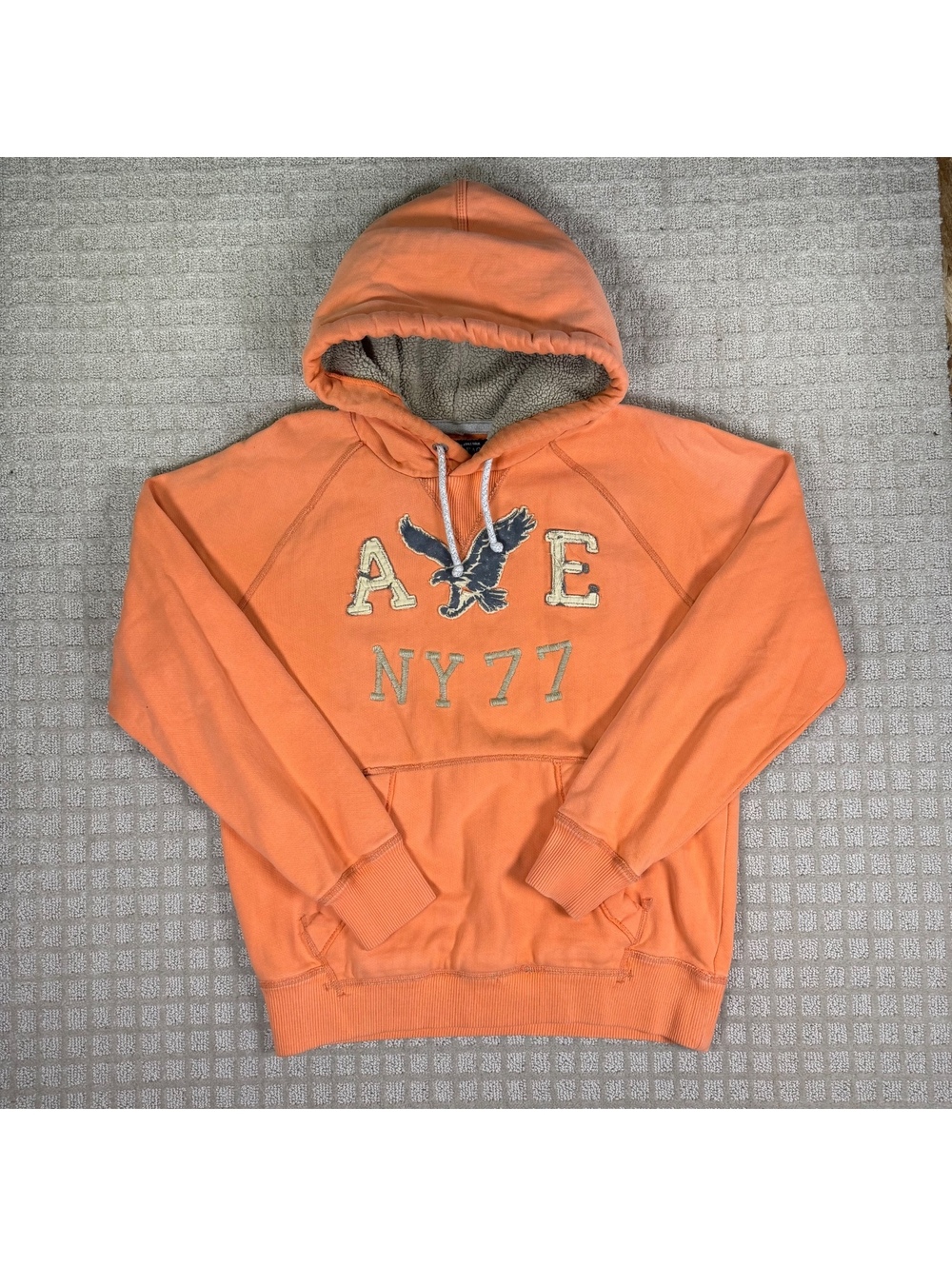 American Eagle Orange Pullover Hoodie M
